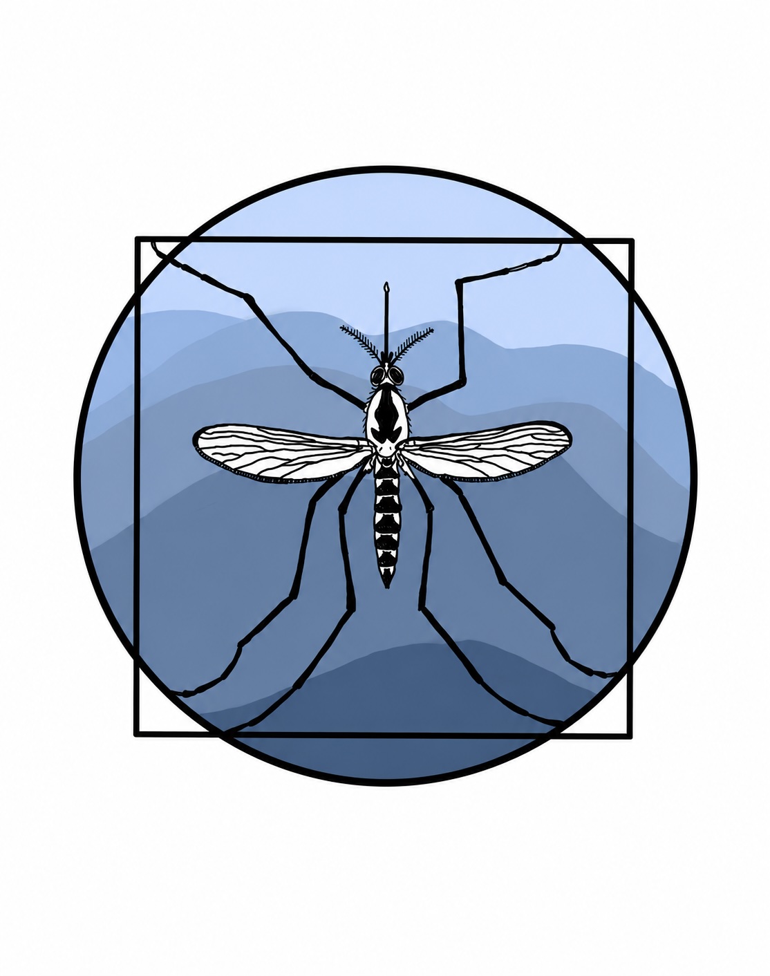 Mosquito and mountain laboratory logo